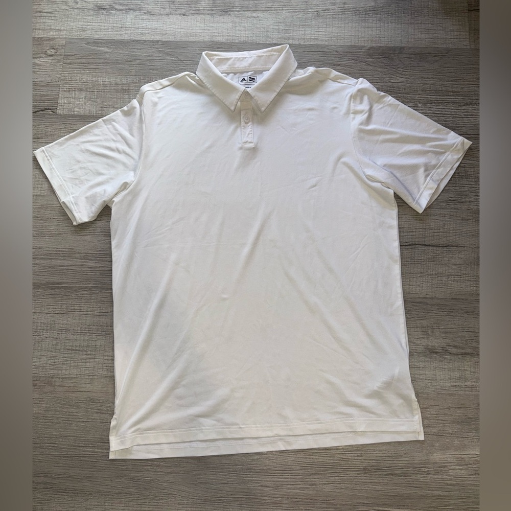 adidas Men's White Polo Shirt GOLF size L made in Vietnam